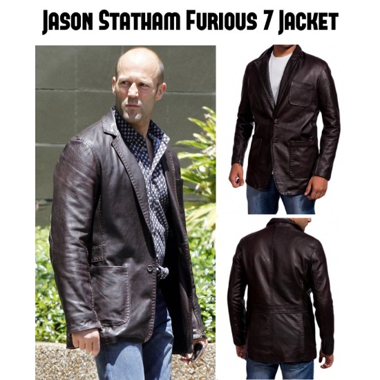Jason Statham Furious 7 Leather Jacket