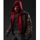 Titans Jason Todd Leather Jacket with Red Hoodie