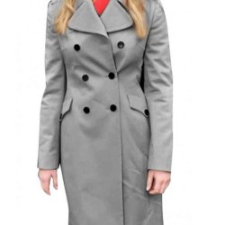 Jennifer Lawrence Double Breasted Coat