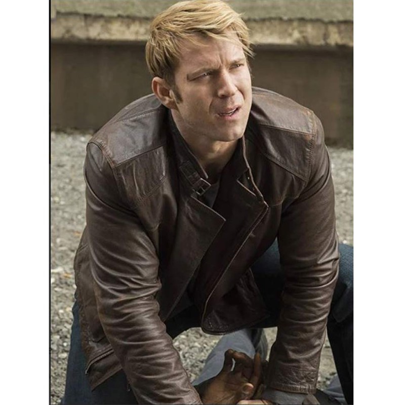 Jessica Jones Wil Traval Distressed Brown Leather Jacket Jessica Jones Wil Traval Distressed Brown Leather Jacket