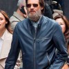 Jim Carrey Zipper Design Blue Leather Jacket