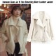 Itaewon Class Kim Da Mi Shearling White Leather Jacket