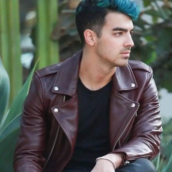Joe Jonas Burgundy Jacket