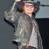 Johnny Depp Vintage Black Leather Jacket