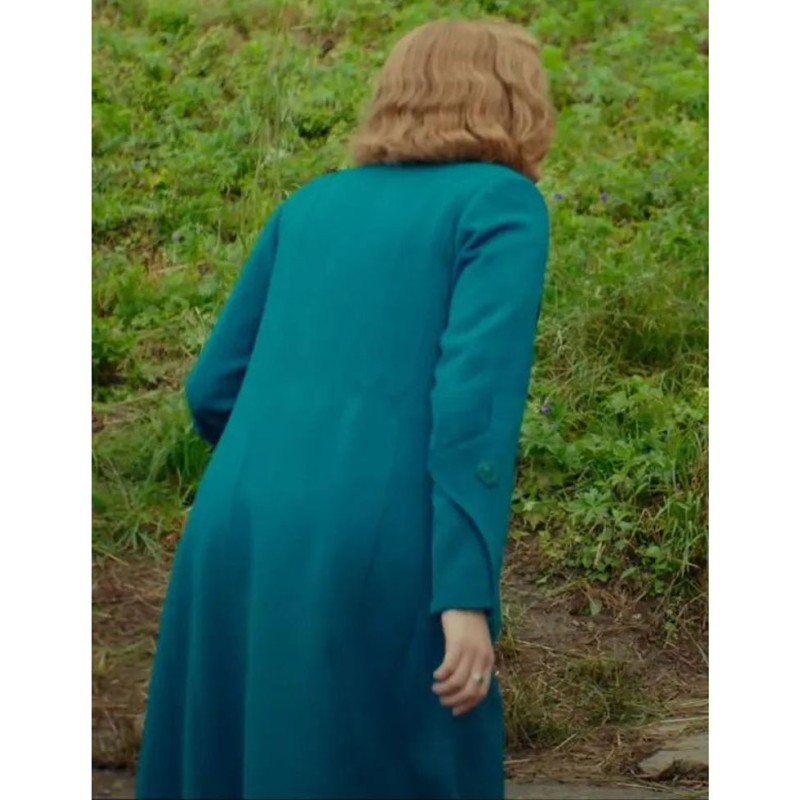 Scarlett Johansson Jojo Rabbit Blue Coat Scarlett Johansson Jojo Rabbit Blue Coat