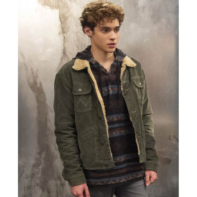 Joshua Bassett High School Musical Green Shearling Jacket Joshua Bassett High School Musical Green Shearling Jacket