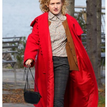 Julia Garner Modern Love Red Coat with Hood