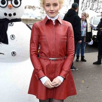 Julia Garner Red Coat