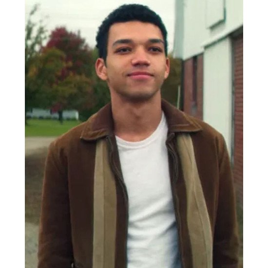 Justice Smith All The Bright Places Velvet Jacket