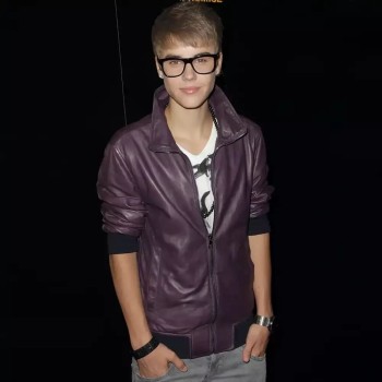 Justin Bieber Purple Jacket