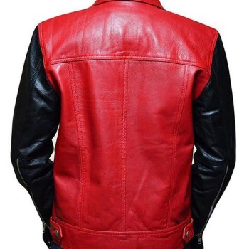Justin Bieber Red and Black Jacket