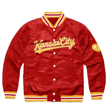 Kansas City Red Gold Varsity Jacket