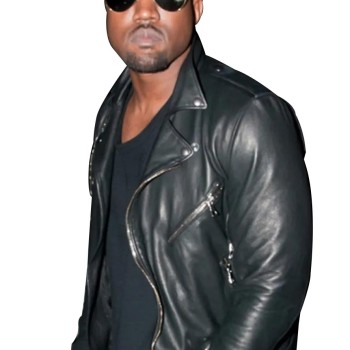 Kanye West Black Leather Jacket