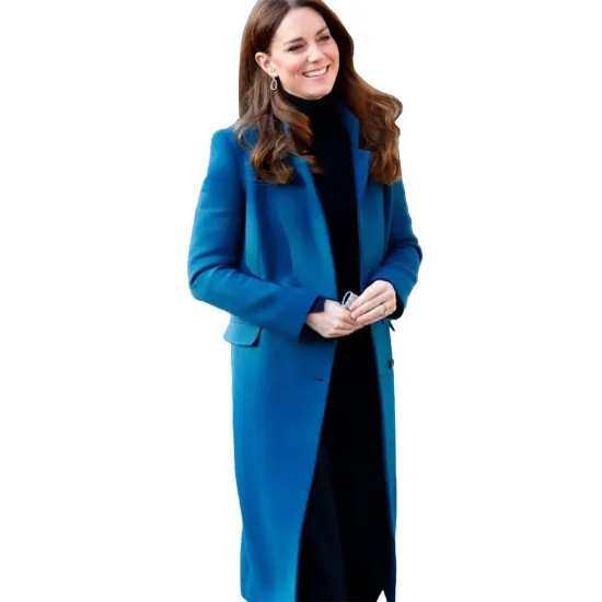 Kate Middleton Teal Trench Coat