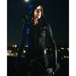 Arrow Season 08 Katherine Mcnamara Hooded Jacket