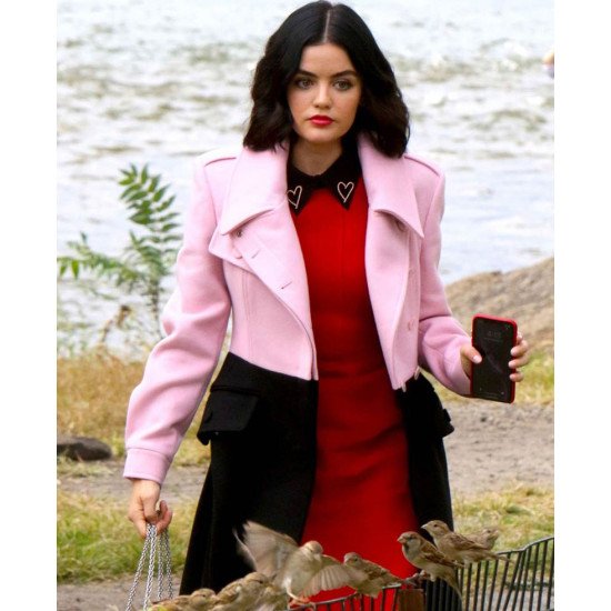 Katy Keene Black and Pink Wool Coat