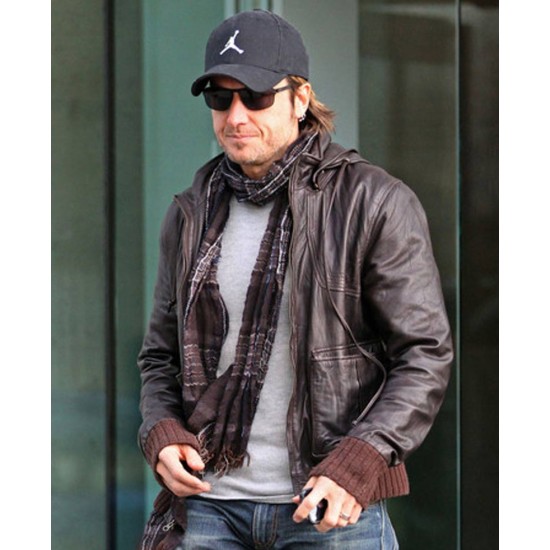 Keith Urban Brown Leather Jacket