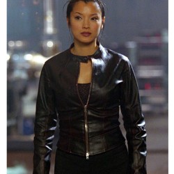 Kelly Hu Cradle 2 The Grave Black Leather Jacket