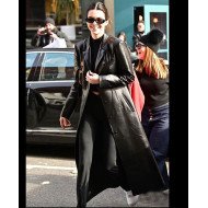 Kendall Nicole Jenner Trench Black Coat