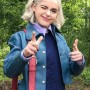 Kiernan Shipka Chilling Adventures of Sabrina Blue Jacket