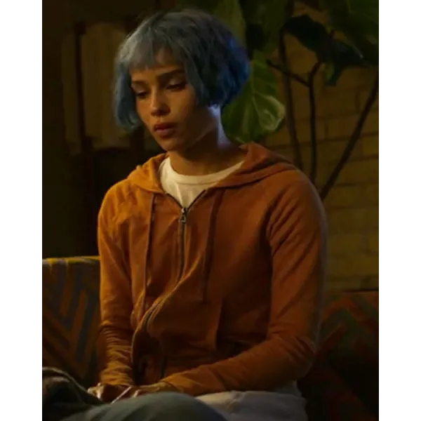 Kimi Zoe Kravitz Brown Hoodie