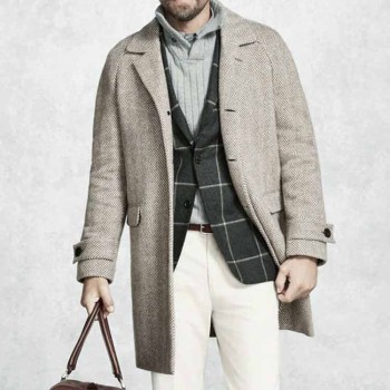 Knives Out Daniel Craig Grey Coat