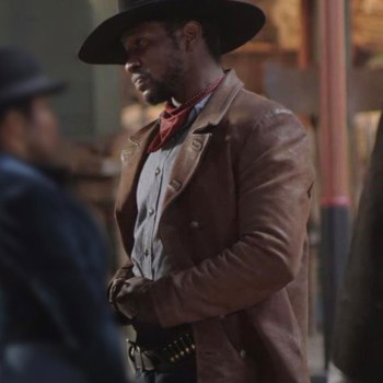 The Harder They Fall Lakeith Stanfield Brown Leather Jacket