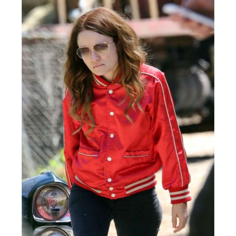 Laura Moon Red Varsity Jacket Laura Moon Red Varsity Jacket