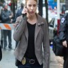 Lucifer Chloe Decker Grey Leather Jacket Lucifer Chloe Decker Grey Leather Jacket
