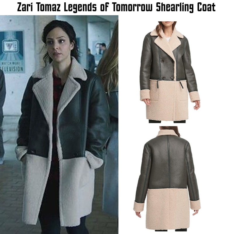 Legends of Tomorrow Tala Ashe Black Leather Coat Legends of Tomorrow Tala Ashe Black Leather Coat