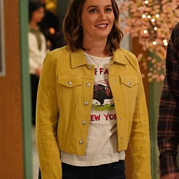 Single Parents Leighton Meester Suede Jacket