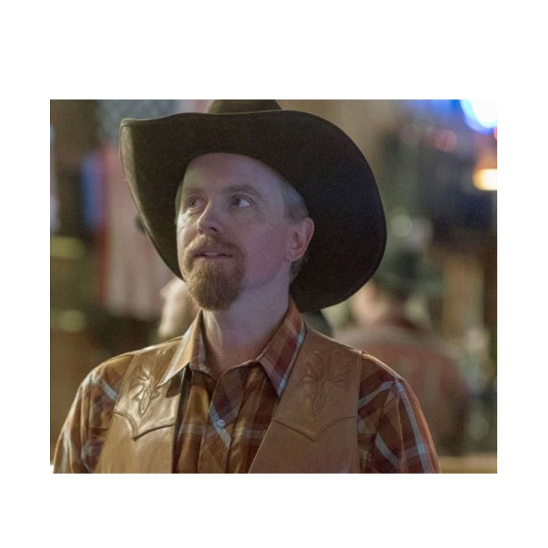 Good Girls David Hornsby Brown Leather Vest Good Girls David Hornsby Brown Leather Vest