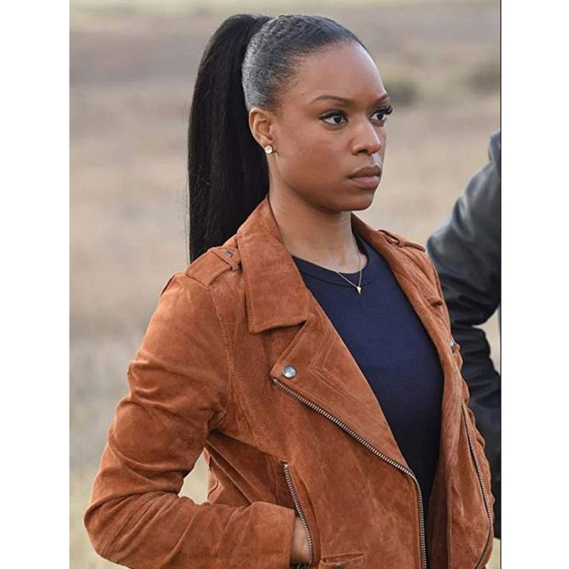 Michelle Mitchenor Lethal Weapon Brown Jacket Michelle Mitchenor Lethal Weapon Brown Jacket