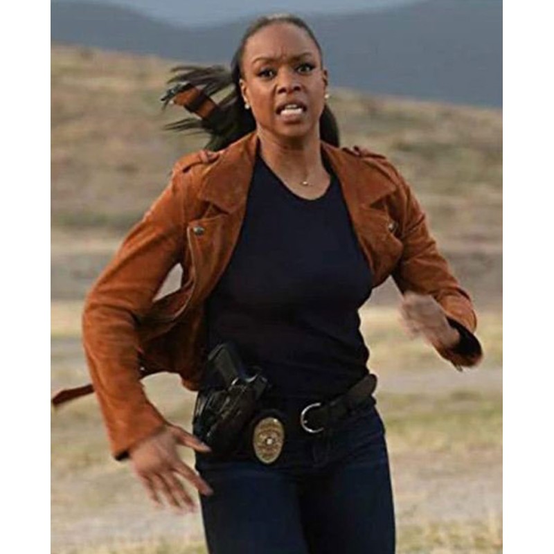 Michelle Mitchenor Lethal Weapon Brown Jacket Michelle Mitchenor Lethal Weapon Brown Jacket