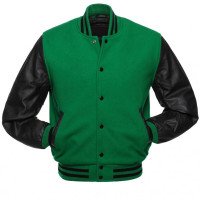 Varsity Jackets Green 7006 Coats Black Island