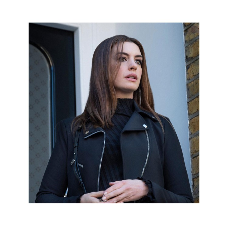 Anne Hathaway Locked Down Wool Jacket Anne Hathaway Locked Down Wool Jacket