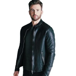 Live Smarter Better World Chris Evans Leather Jacket