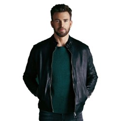 Live Smarter Better World Chris Evans Leather Jacket