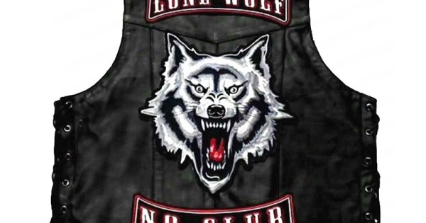 Lone Wolf Biker Vest Films Jackets