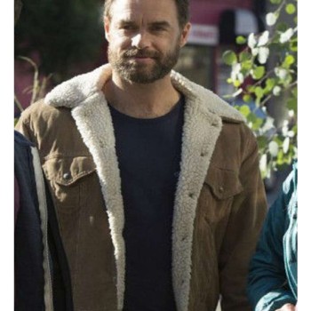Looking The Movie Murray Bartlett Shearling Jacket