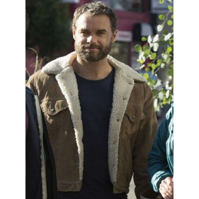 Looking The Movie Murray Bartlett Shearling Jacket