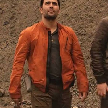 Ignacio Serricchio Lost in Space Orange Jacket