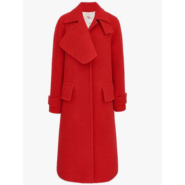 Anna Kendrick Love Life Red Wool Coat