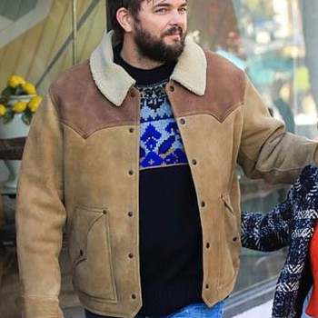 Love Life Nick Thune Tan Brown Leather Jacket
