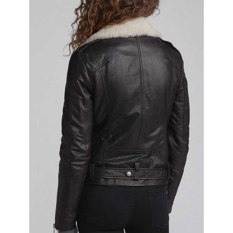 Love Life Zoe Chao Belted Leather Jacket Love Life Zoe Chao Belted Leather Jacket