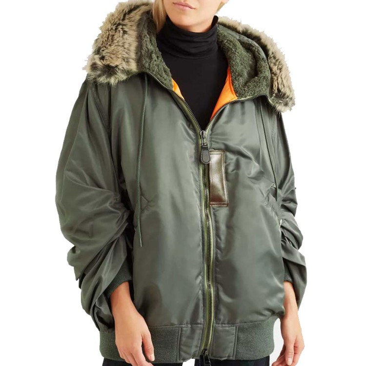 Love Life Zoe Chao Green Satin Jacket