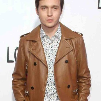 Nick Robinson Love Simon Double Breasted Leather Jacket