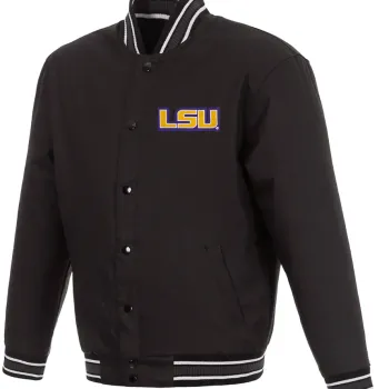 LSU Black Bomber Jacket
