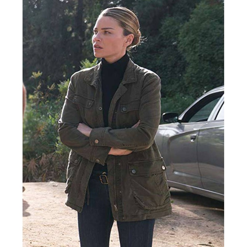 Lucifer Lauren German Biker Style Green Jacket