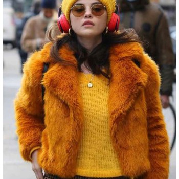 Only Murders in the Building Selena Gomez Fur Jacket